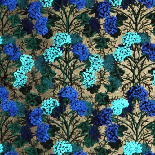 Blue Chrysanthemum Full Lace