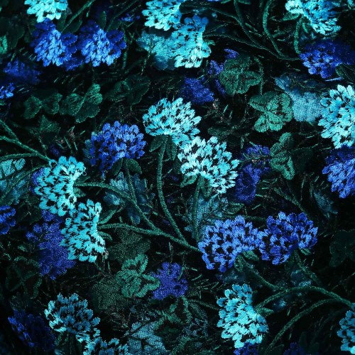 Blue Chrysanthemum Full Lace