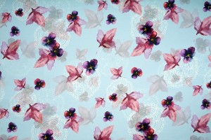 BEGONIA ORNAMENTAL PRINTED CHIFFON