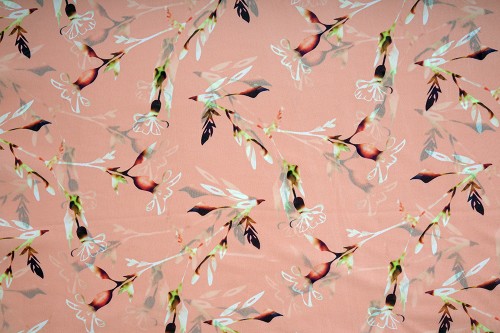 LILY OF THE VALLEY PRINTED CHIFFON