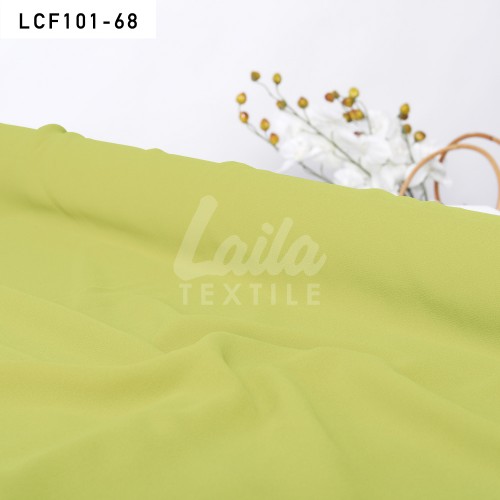 LINDEN GREEN CHIFFON GEORGETTE