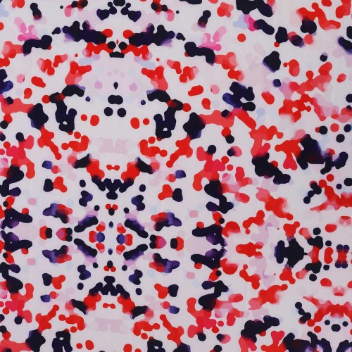 Mixed Dot Polycrepe Printed