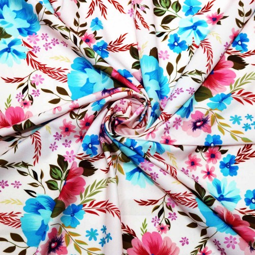 Wonderful Flora Polycrepe Printed