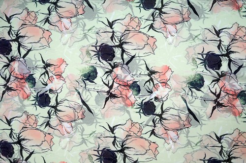 TULIP BOUQUET PRINTED CHIFFON